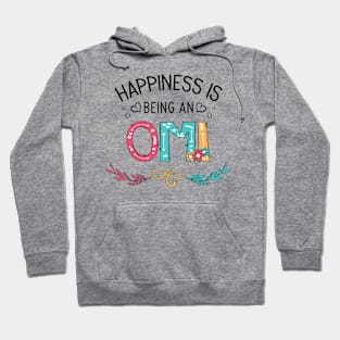 Happiness Is Being An Omi Wildflowers Valentines Mothers Day Hoodie